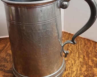 Caneca de cerveja vintage inglesa em estanho – Caneca colecionável com a inscrição "Last Drop" (Última Gota)