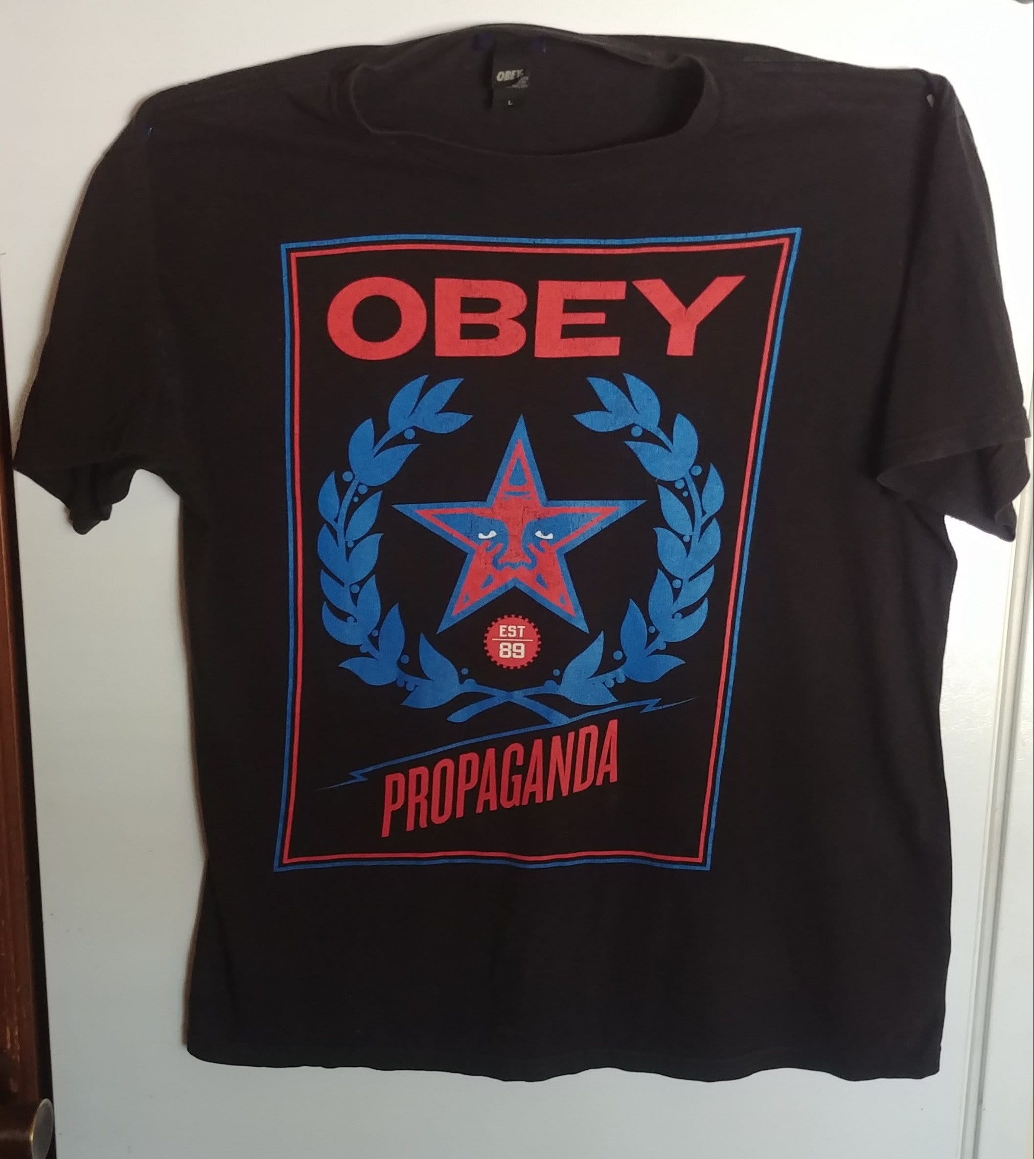 Obey T-shirt L Plus Stencil 1990s Etsy