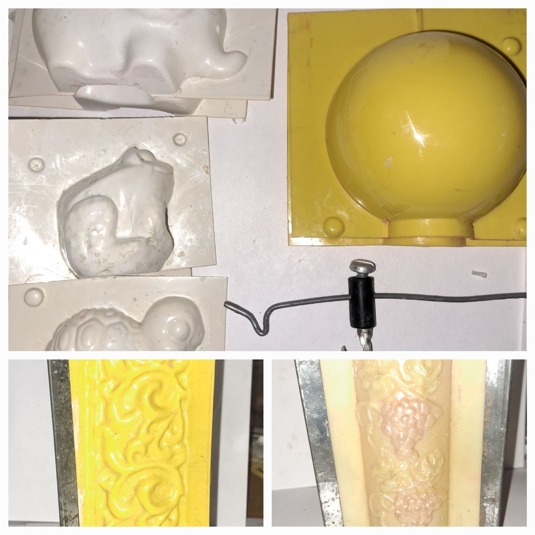 Vintage Candle Molds Assortment 1960s Etsy