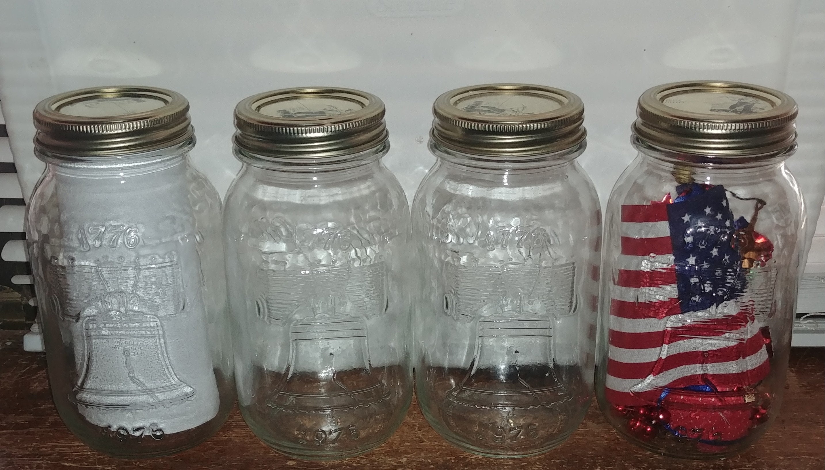 Bicentennial Anchor Hocking Mason Jars Set of 4 - Etsy