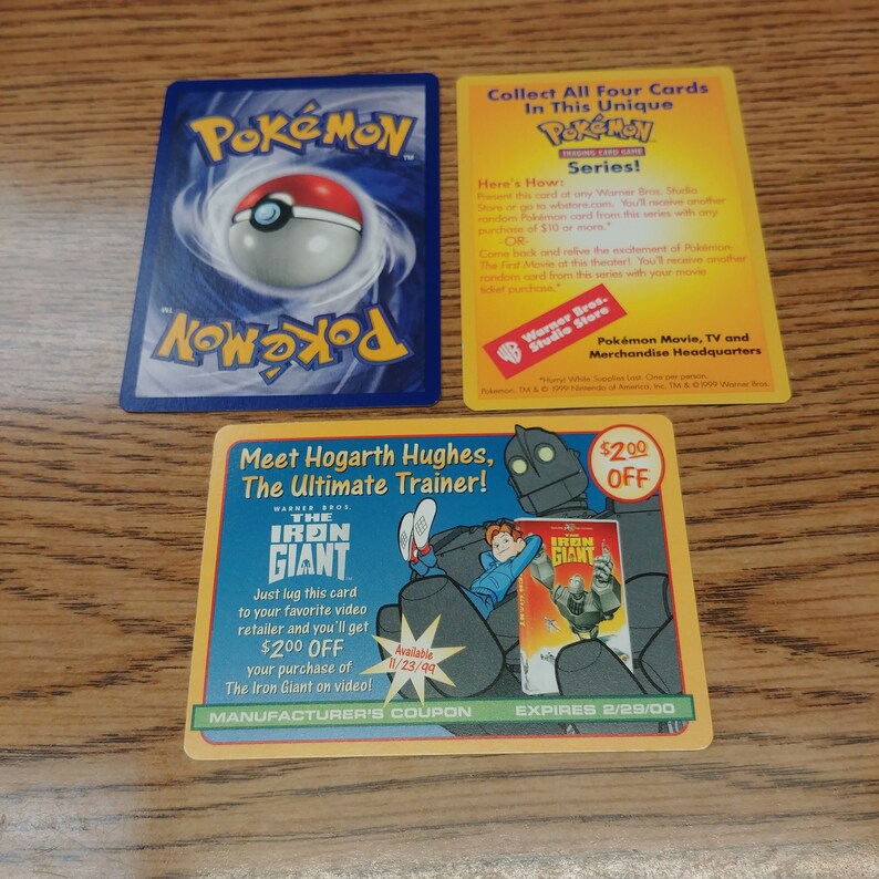 Pokemon the First Movie Dragonite Card Mint Etsy