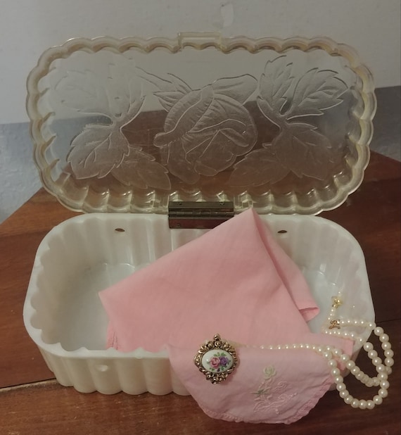 Lucite Purse 1950s Theresa Bag Co Pearlized with … - image 1