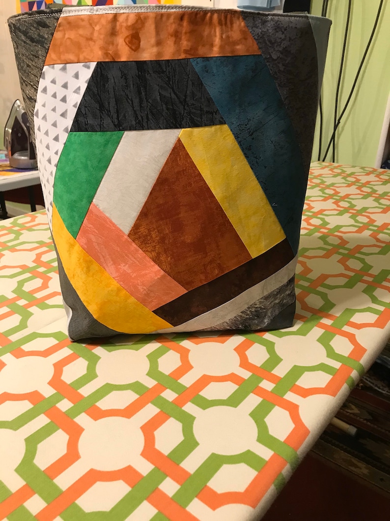 market bag Diamond shaped lines 7 inches wide tote bag shopping bag free shipping 14 inches tall