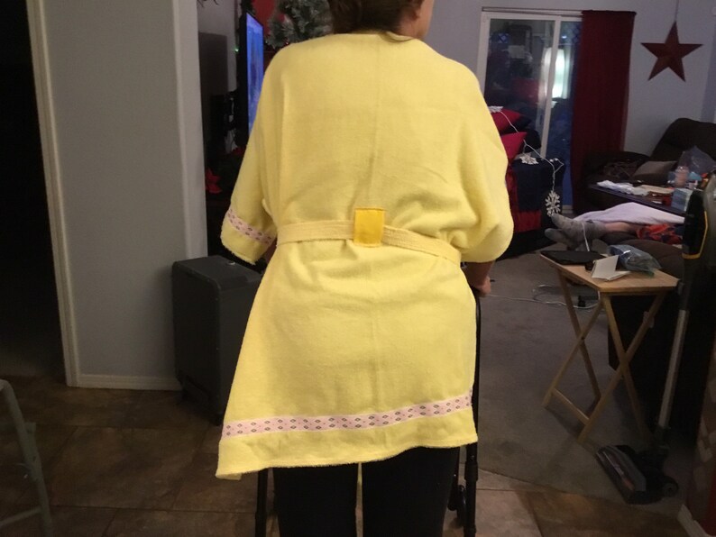 Handicap/elderly Shower Robe Size Medium With Free Shipping. Etsy