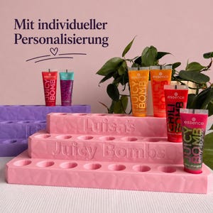 Juicy Bomb houder | Gepersonaliseerde lipgloss opbergruimte | Kaptafeldecoratie | Beauty cadeau voor meisjes