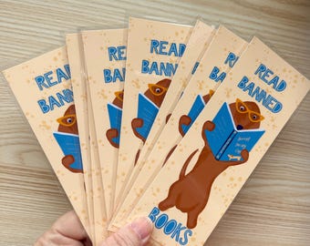 Dachshund Bookmark: Laminated Dog Lover Gift with Tassel