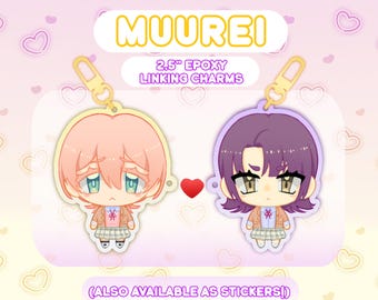 PREVENTA - Dijes de corazón entrelazados MILGRAM Muu x Rei