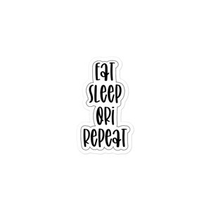 Eat Sleep Ori Repeat Die Cut Sticker image 3