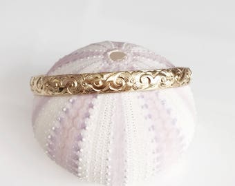 Cuff PIA - Hawaiian bangle - heirloom bangle - cuff bangle - cuff bracelet (B341)