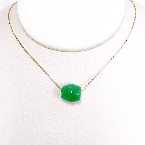 Jade Bead Necklace Etsy
