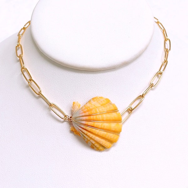 Sunrise Shell Necklace Etsy