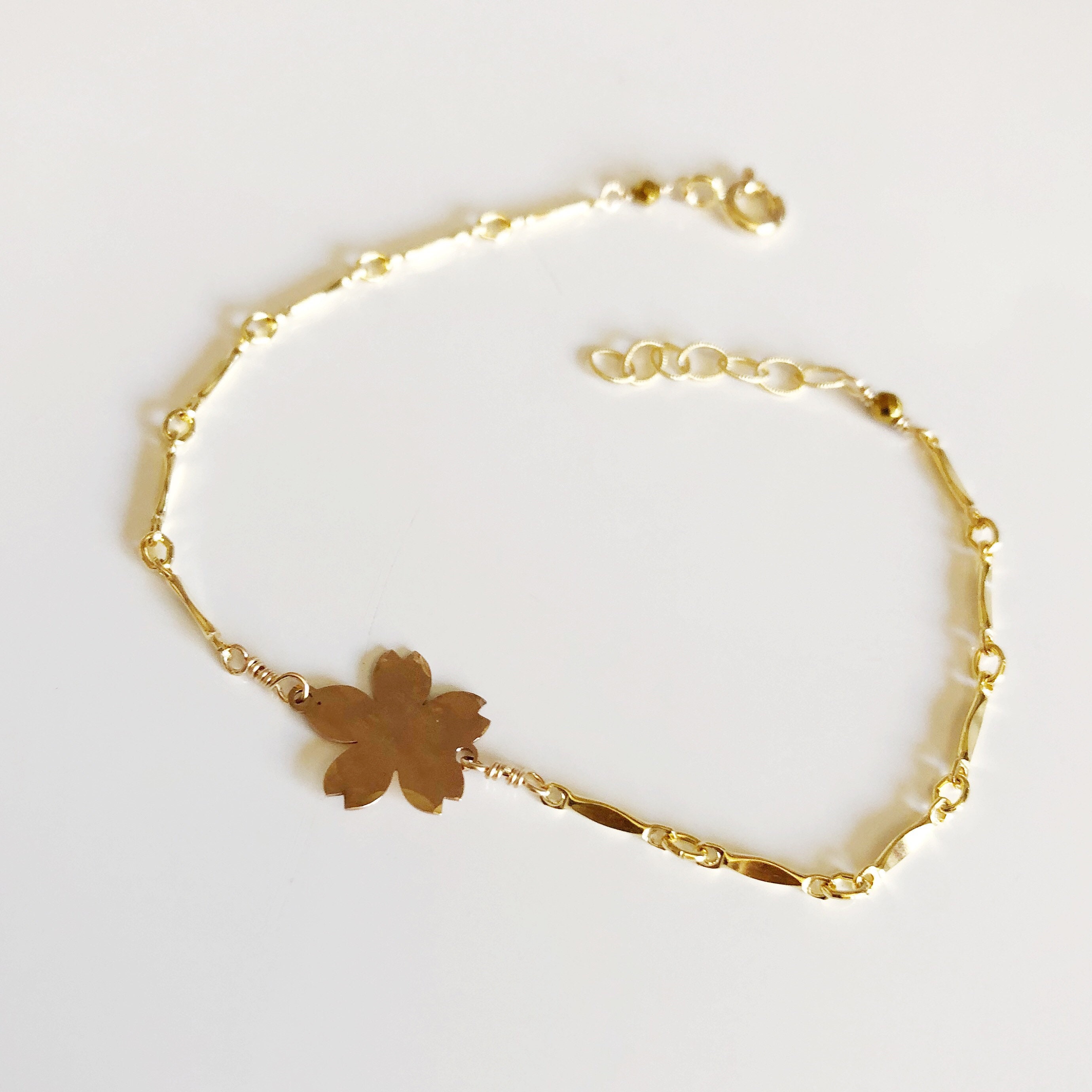 Cherry Blossom Charm Bracelet - Cherry Blossom Jewelry