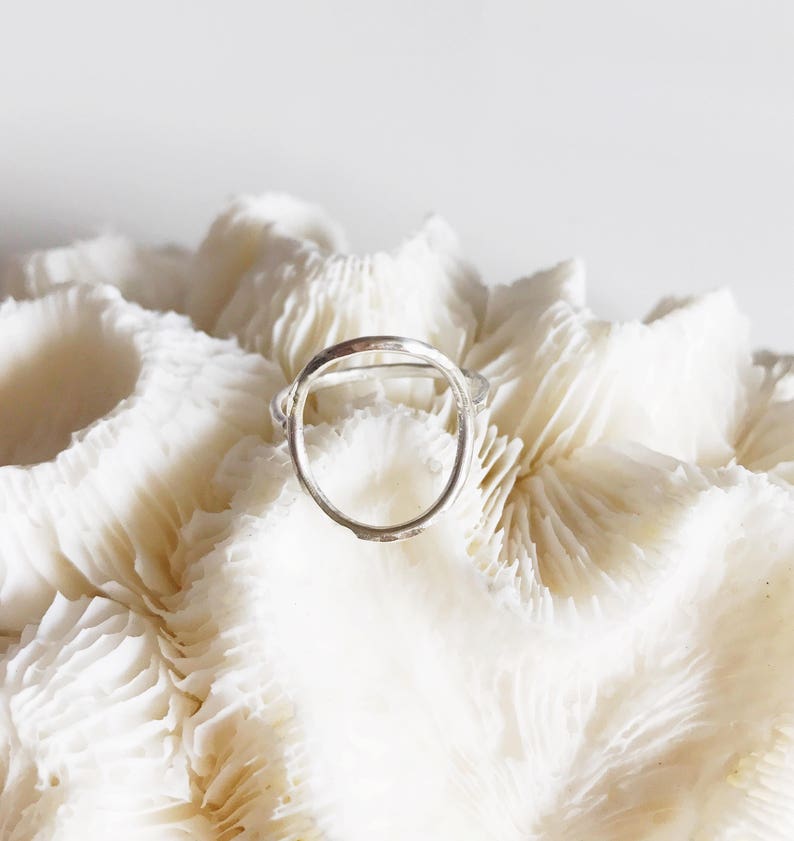 R163 open circle ring eternity ring stacking ring Ring HALO