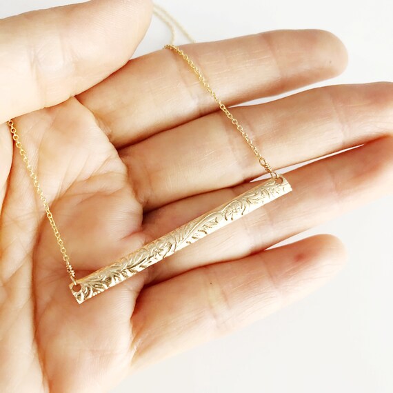 Necklace MELIA 4mm Heirloom Bar 