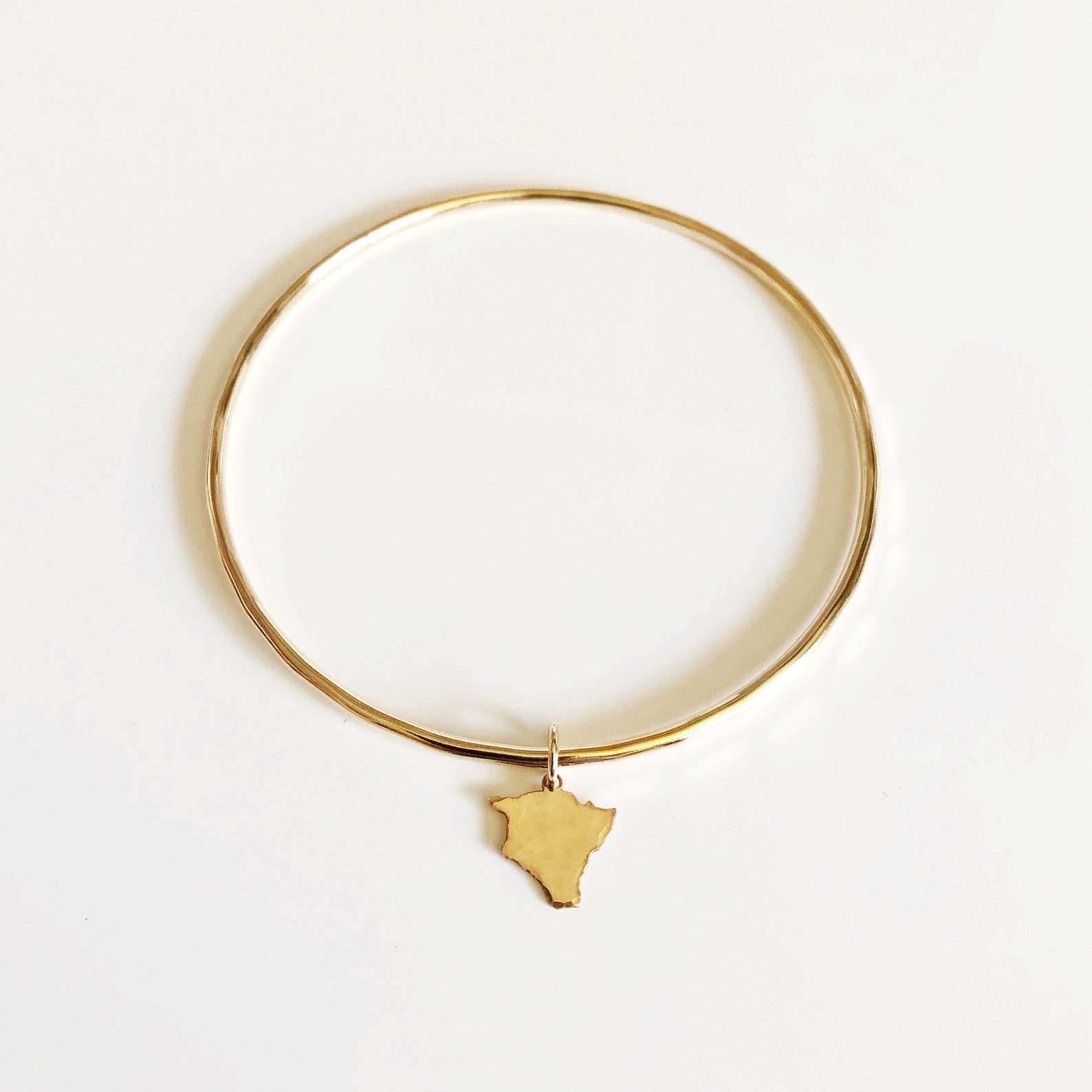 Big Island Charm Bangle Hawaiian Island Jewelry Big Island - Etsy