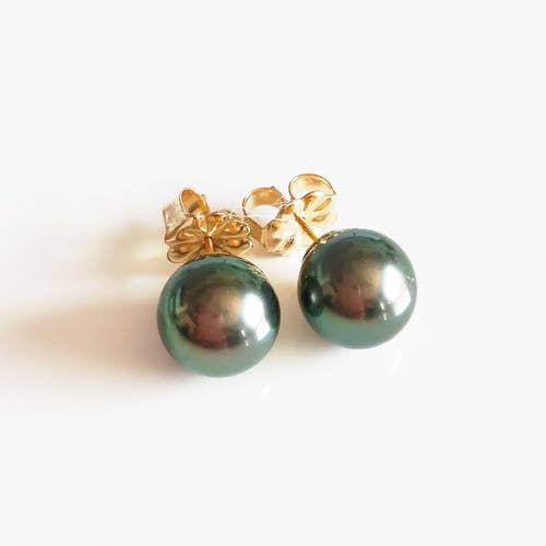 Earrings Momi Tahitian Pearl Stud 