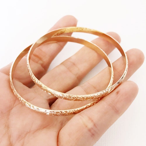 Bangle Keiko Baby Heirloom Bangle Baby Hawaiian Bangle Etsy