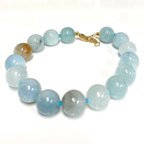 Aquamarine birthstone deals bracelet