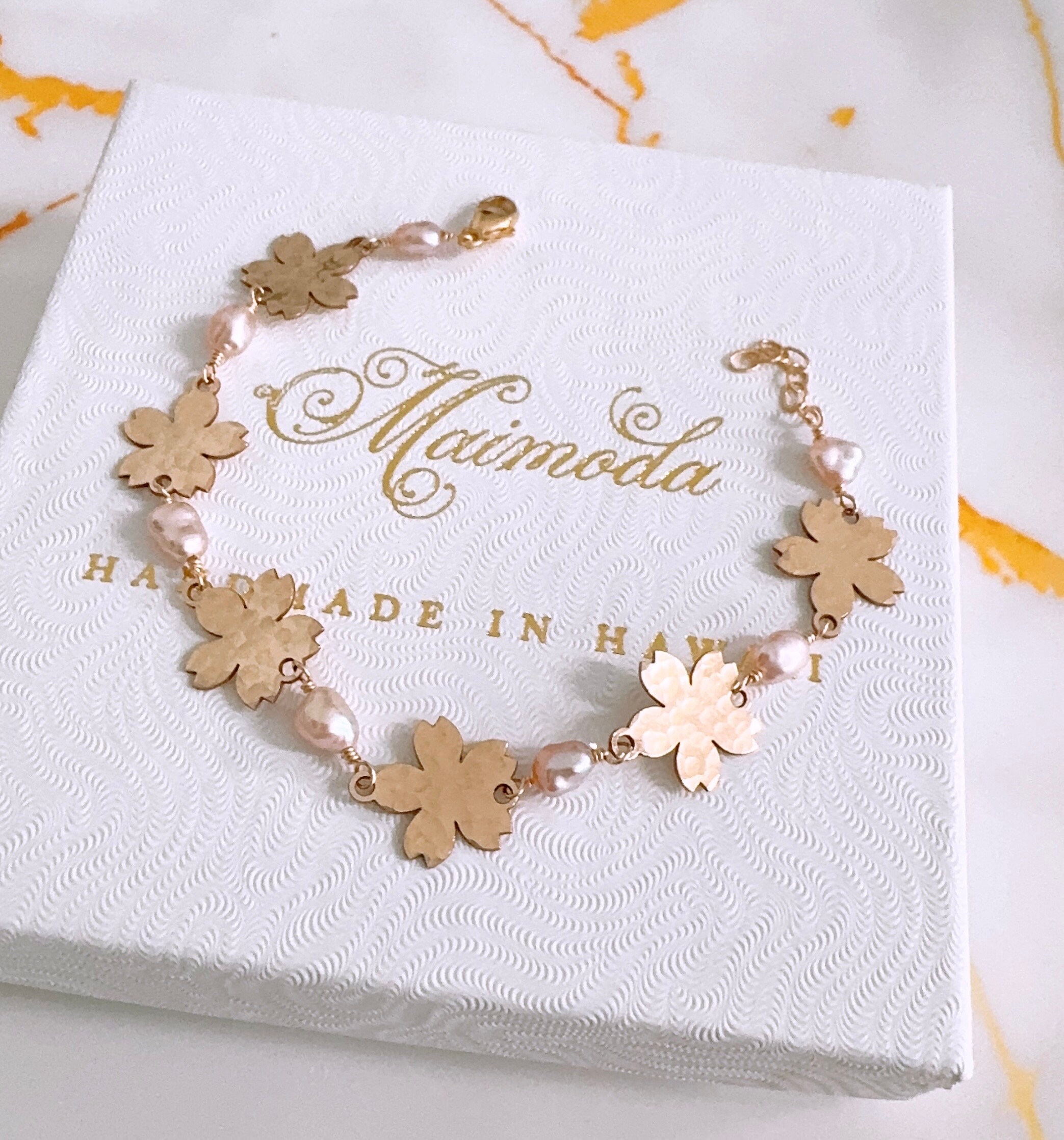 ピンクパール stylish リング☆Maimoda Jewelry☆ハワイ Maimoda Jewelry