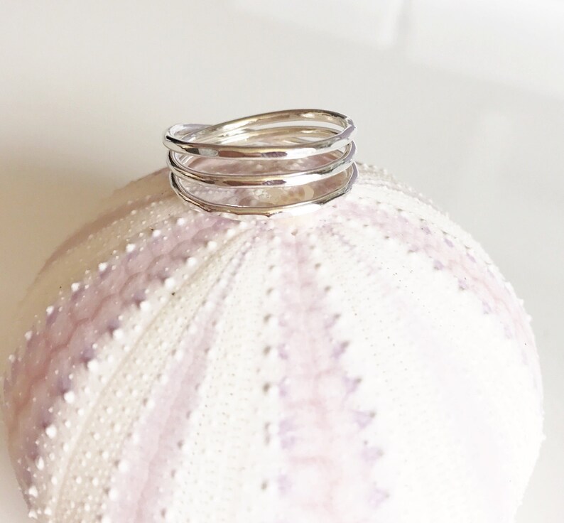 Ring Sharla Triple Wraps Ring Eternity Ring Spiral Ring Etsy