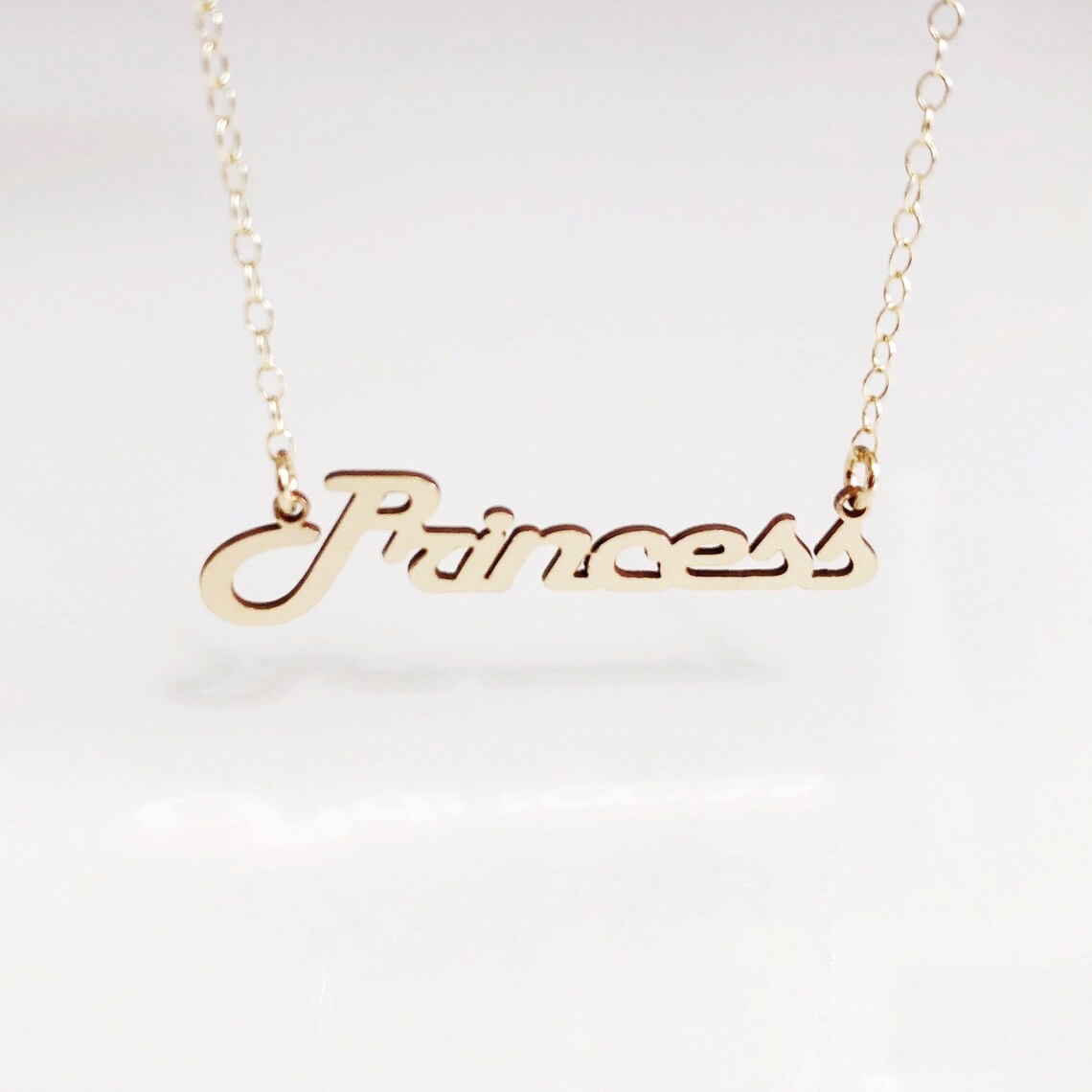 PRINCESS necklace name necklace nickname necklace Etsy