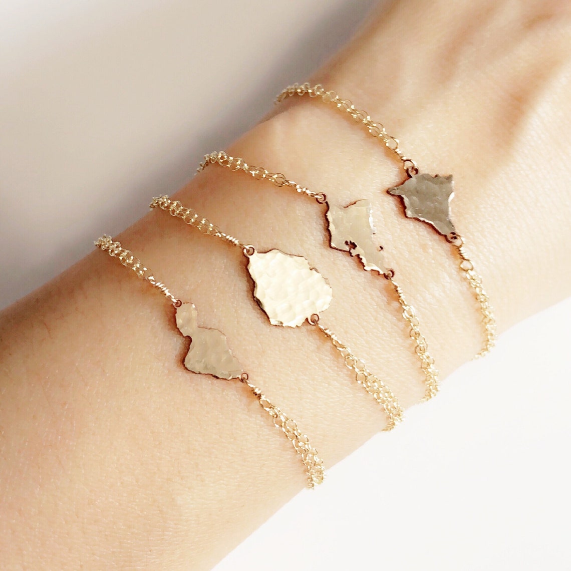 Kauai Charm Bracelet Kauai Bracelet Hawaiian Island Charm Etsy