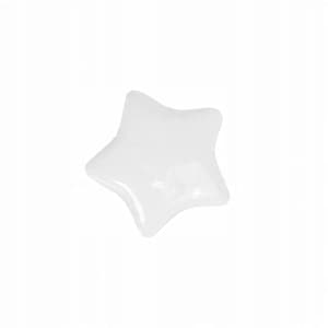 furniture handle, knob for children's furniture, star, white porcelain AKS