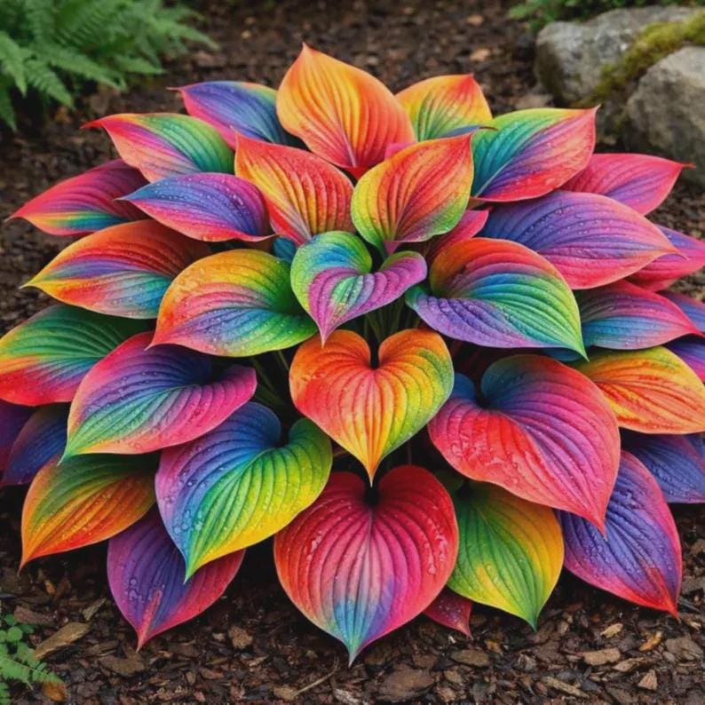 200+ Rainbow Hosta Seeds for Planting | Rare Non-gmo Perennial Flower ...