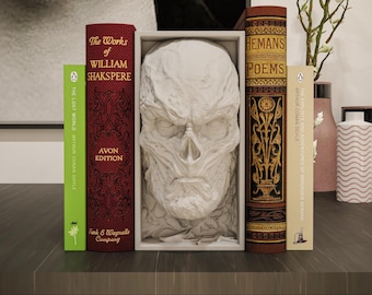 Dark Creature Book Nook Horror Fantasy Shelf Insert 3D Printed Upside World Decor