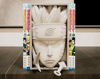 Ninja Village Book Nook Anime Shinobi Shelf Insert 3D Printed Fantasy Action Decor