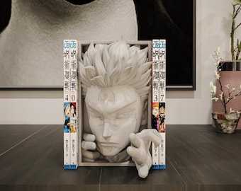 Cursed King Book Nook Dark Anime Sorcerer Shelf Insert 3D Printed Fantasy Decor