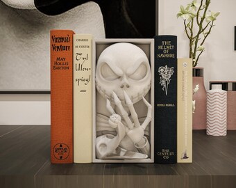 Gothic Pumpkin King Book Nook Dark Fantasy Shelf Insert 3D Printed Halloween Fantasy Decor