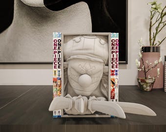 Pirate Clown Book Nook Anime Circus Villain Shelf Insert 3D Printed Fantasy Decor