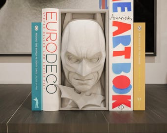 Dark Vigilante Book Nook Gothic Superhero Shelf Insert 3D Printed City Knight Decor