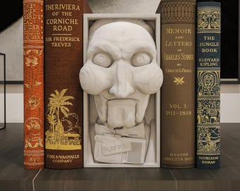 Creepy Puppet Book Nook Horror Tricycle Shelf Insert 3D Printed Dark Decor