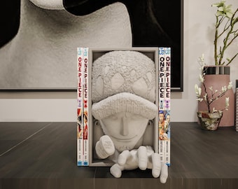 Anime Surgeon Pirate Book Nook Fantasy Captain Shelf Insert 3D Printed Adventure Decor