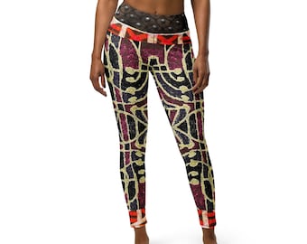 African Theme Yoga Leggings