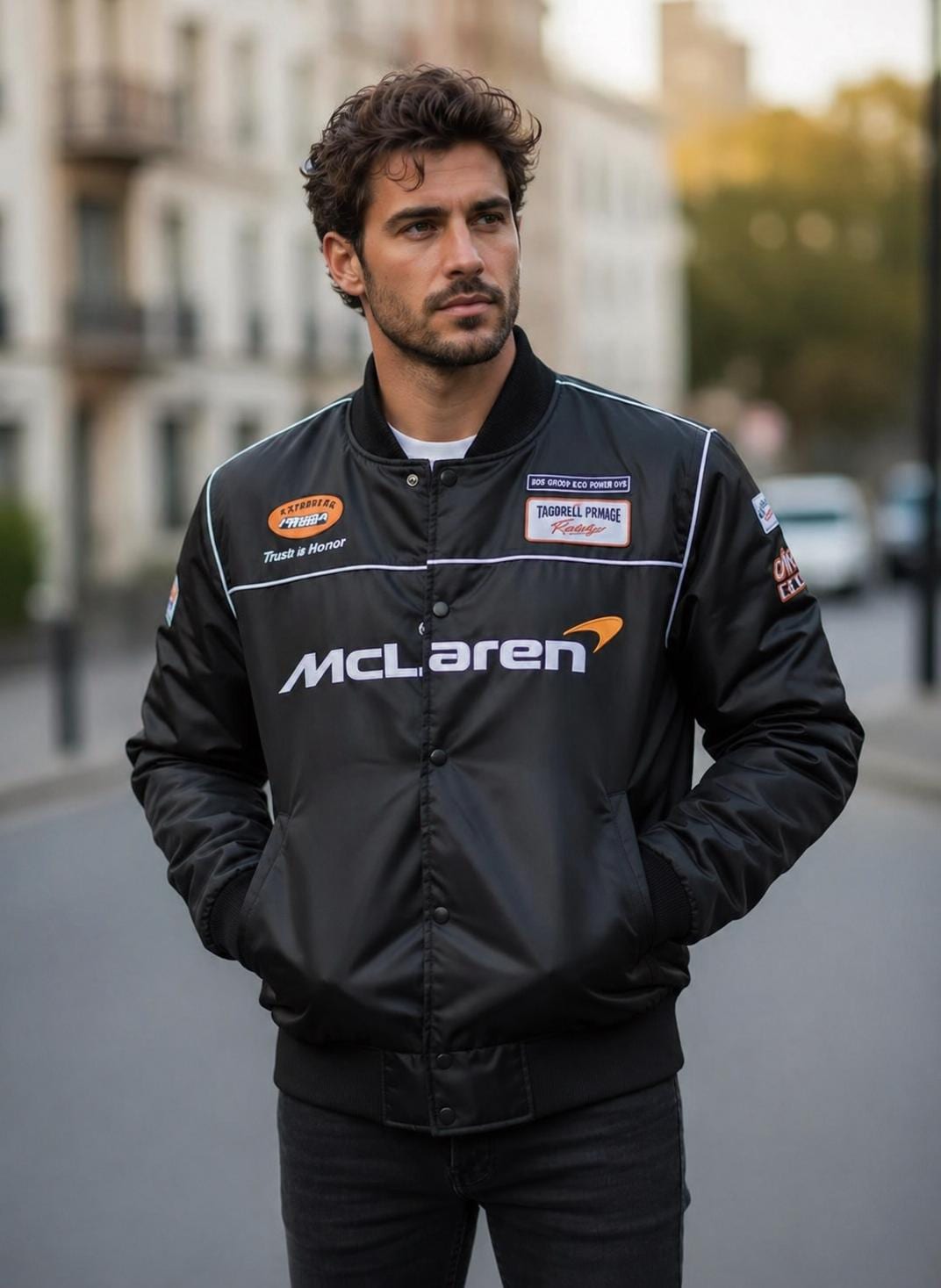【レア】F-1 レーシングジャケット　キャメル② F1 jacket vintage - Etsy 日本