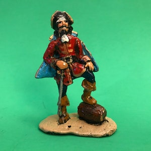 Rum Pirate 3.5” solid pewter figure