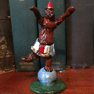 3.5” solid pewter Dancing Circus Bear