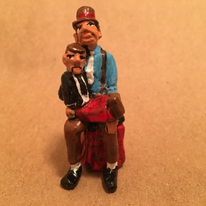 Vaudeville Ventriloquist Pewter Miniature 54mm scale