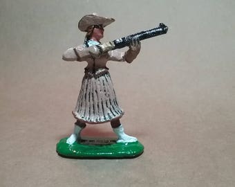 Annie Oakley Sharpshooter Wild West Show pewter figurine 54-60mm