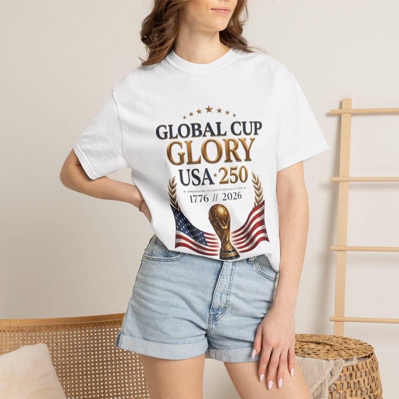 USA World Cup 2026 Shirt — Patriotic American Flag Soccer Tee | Retro USMNT Football Gift for Men Women Kids, Comfort Colors image 3