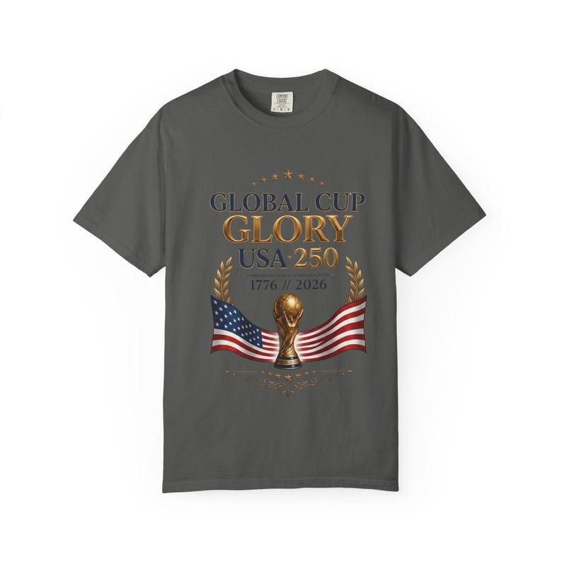 USA World Cup 2026 Shirt — Patriotic American Flag Soccer Tee | Retro USMNT Football Gift for Men Women Kids, Comfort Colors image 9