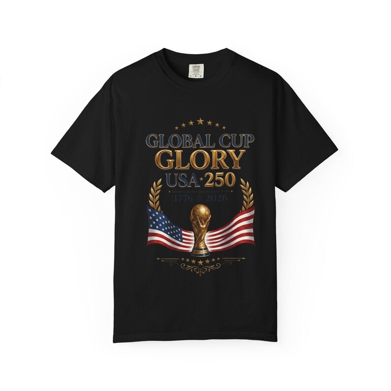 USA World Cup 2026 Shirt — Patriotic American Flag Soccer Tee | Retro USMNT Football Gift for Men Women Kids, Comfort Colors image 8