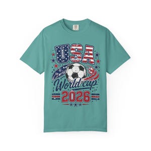 USA World Cup 2026 Shirt — Patriotic American Flag Soccer Tee | Retro USMNT Football Gift for Men Women Kids, Comfort Colors image 6