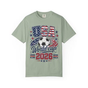 USA World Cup 2026 Shirt — Patriotic American Flag Soccer Tee | Retro USMNT Football Gift for Men Women Kids, Comfort Colors image 5