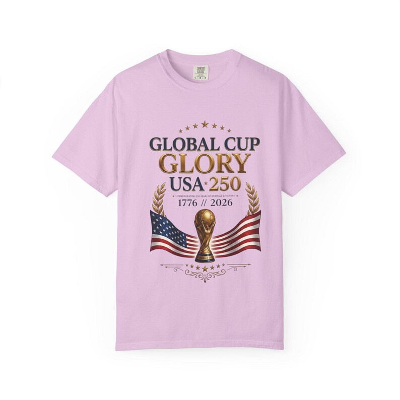 USA World Cup 2026 Shirt — Patriotic American Flag Soccer Tee | Retro USMNT Football Gift for Men Women Kids, Comfort Colors image 6