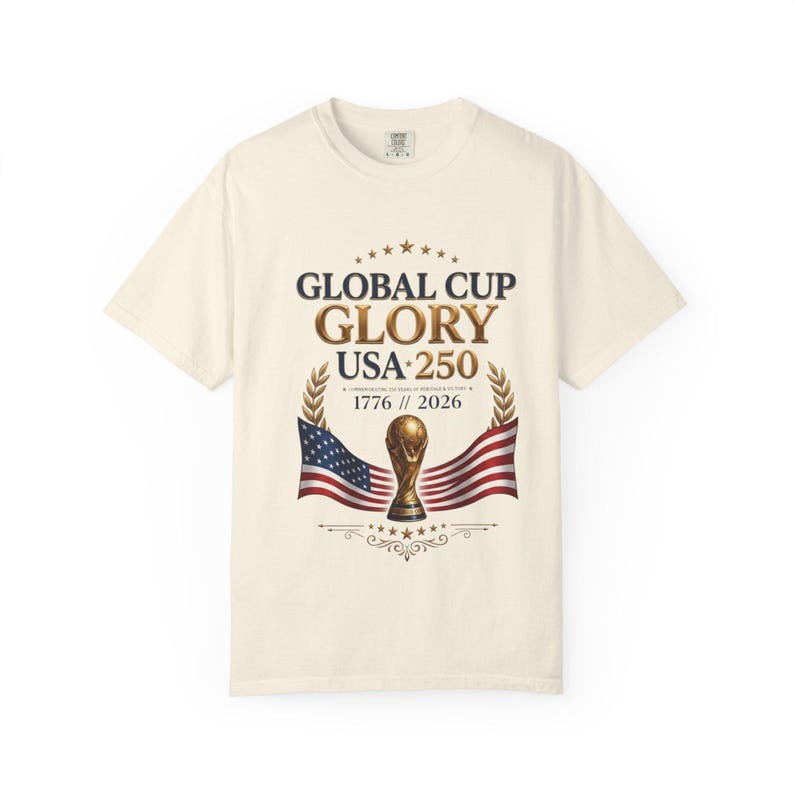 USA World Cup 2026 Shirt — Patriotic American Flag Soccer Tee | Retro USMNT Football Gift for Men Women Kids, Comfort Colors image 7
