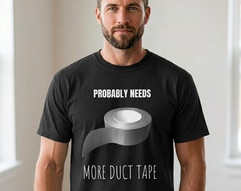Funny Duct Tape Graphic Tee | Dad Humor Workshop Shirt (Comfort Colors®)